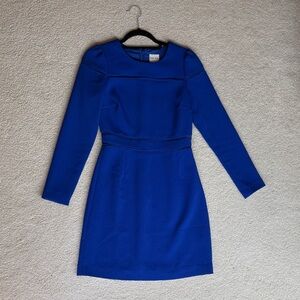 Reissue Royal Blue Long Sleeve Mini dress